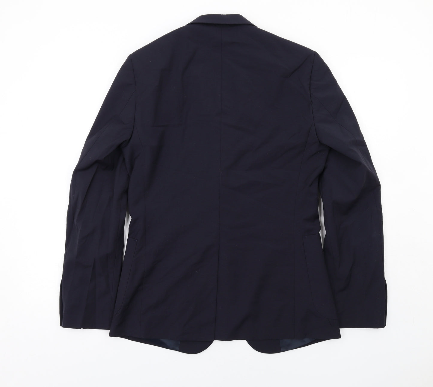 DKNY Mens Blue Wool Jacket Suit Jacket Size 38 Regular