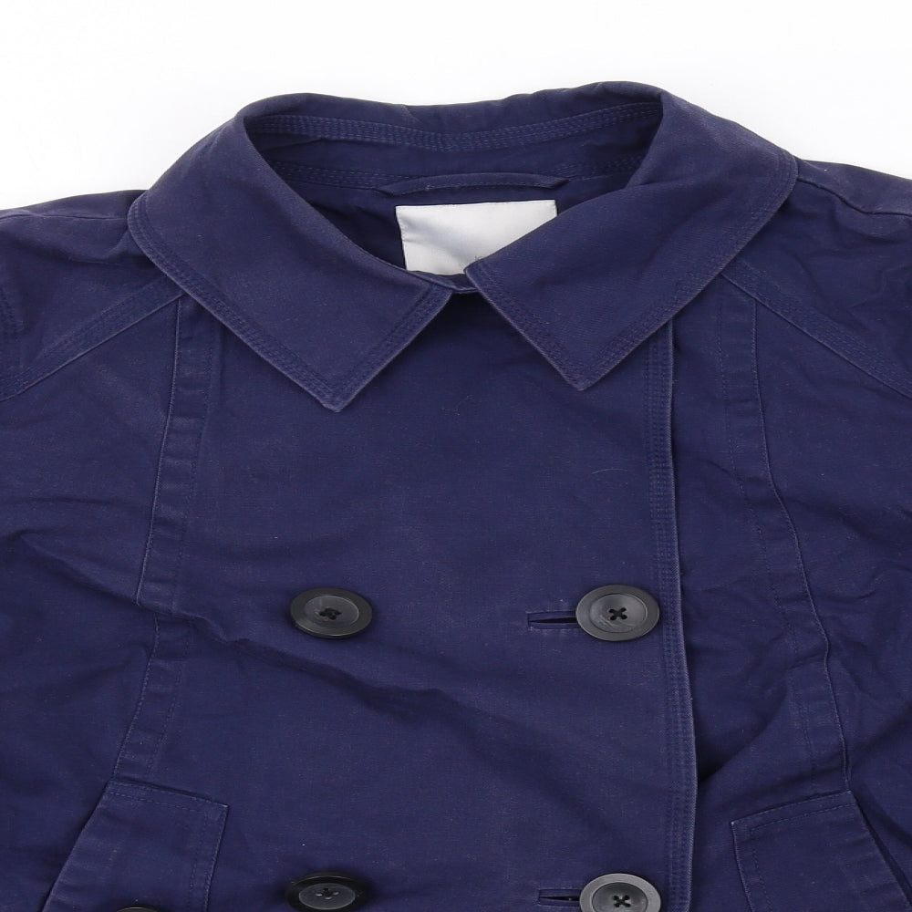 John Lewis Womens Blue Jacket Size 12 Button