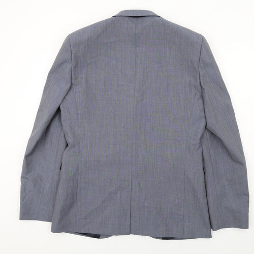 NEXT Mens Blue Wool Jacket Suit Jacket Size 42 Regular