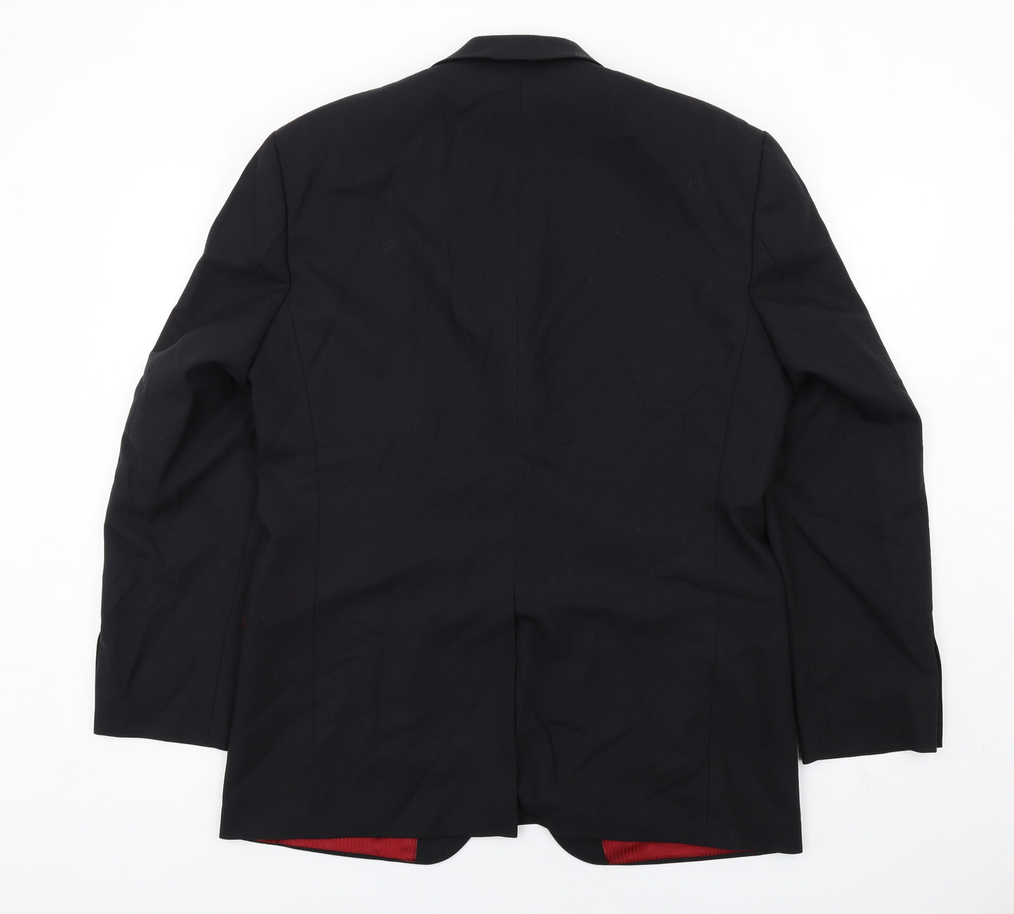 Burton Mens Black Wool Jacket Suit Jacket Size 40 Regular