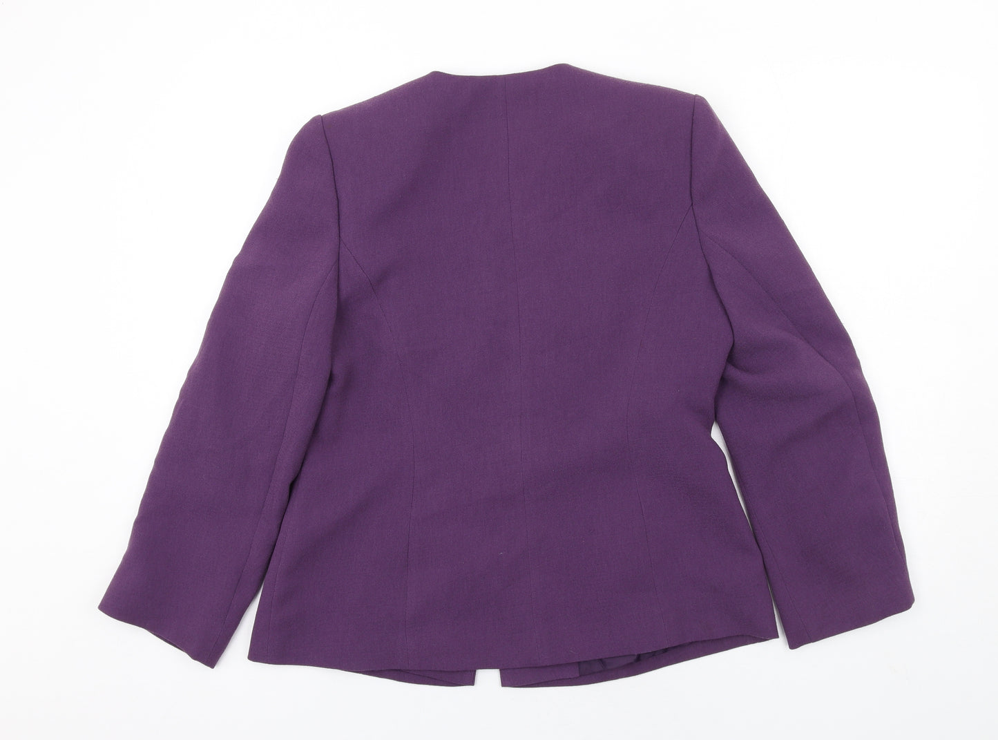 Eastex Womens Purple Jacket Blazer Size 10 Button