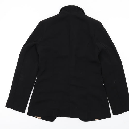 River Island Womens Black Polyester Jacket Blazer Size 8