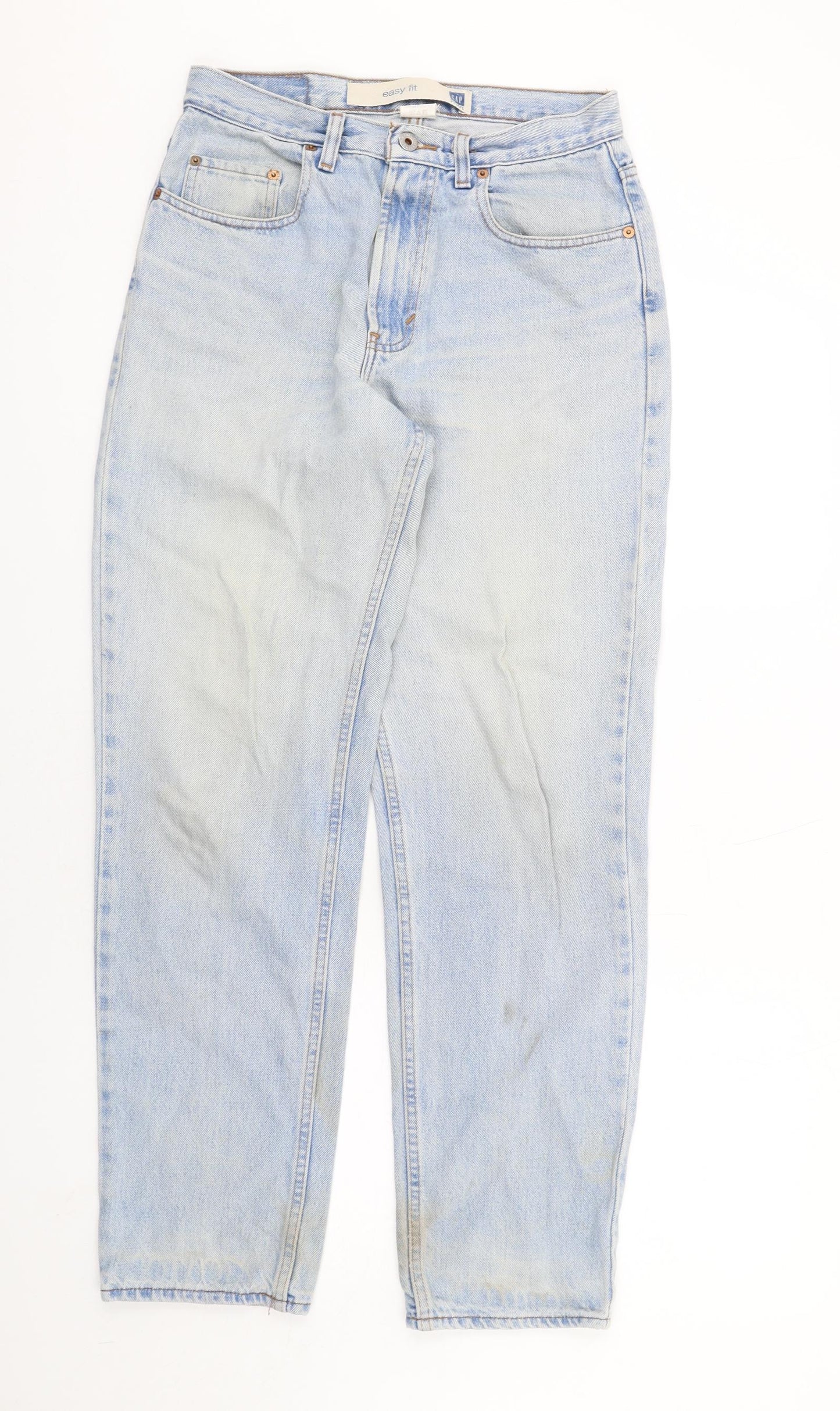 Gap Mens Blue Cotton Straight Jeans Size 30 in L31 in Regular Zip
