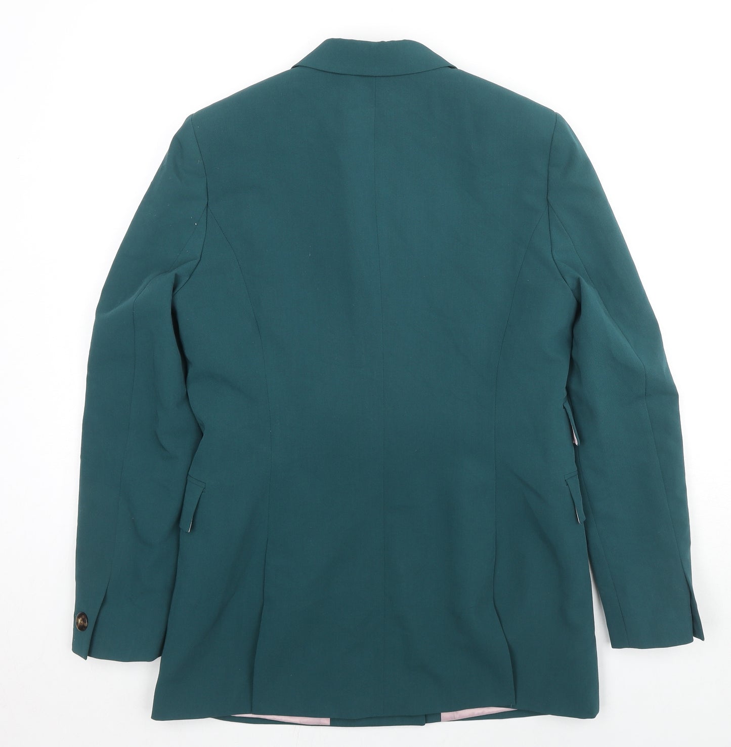 Topshop Womens Blue Polyester Jacket Blazer Size 12