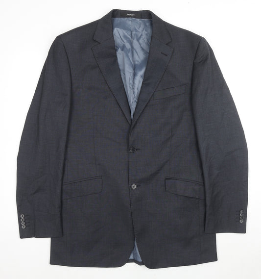 Balmain Mens Grey Wool Jacket Suit Jacket Size 40 Regular