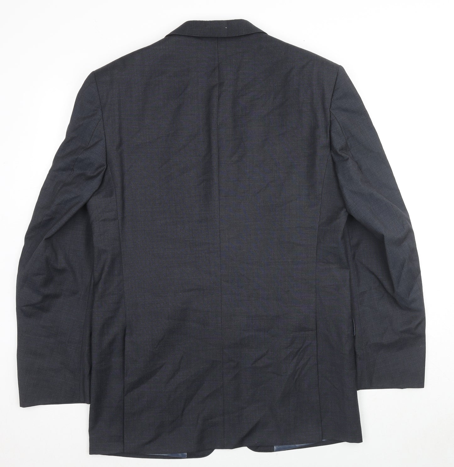 Balmain Mens Grey Wool Jacket Suit Jacket Size 40 Regular