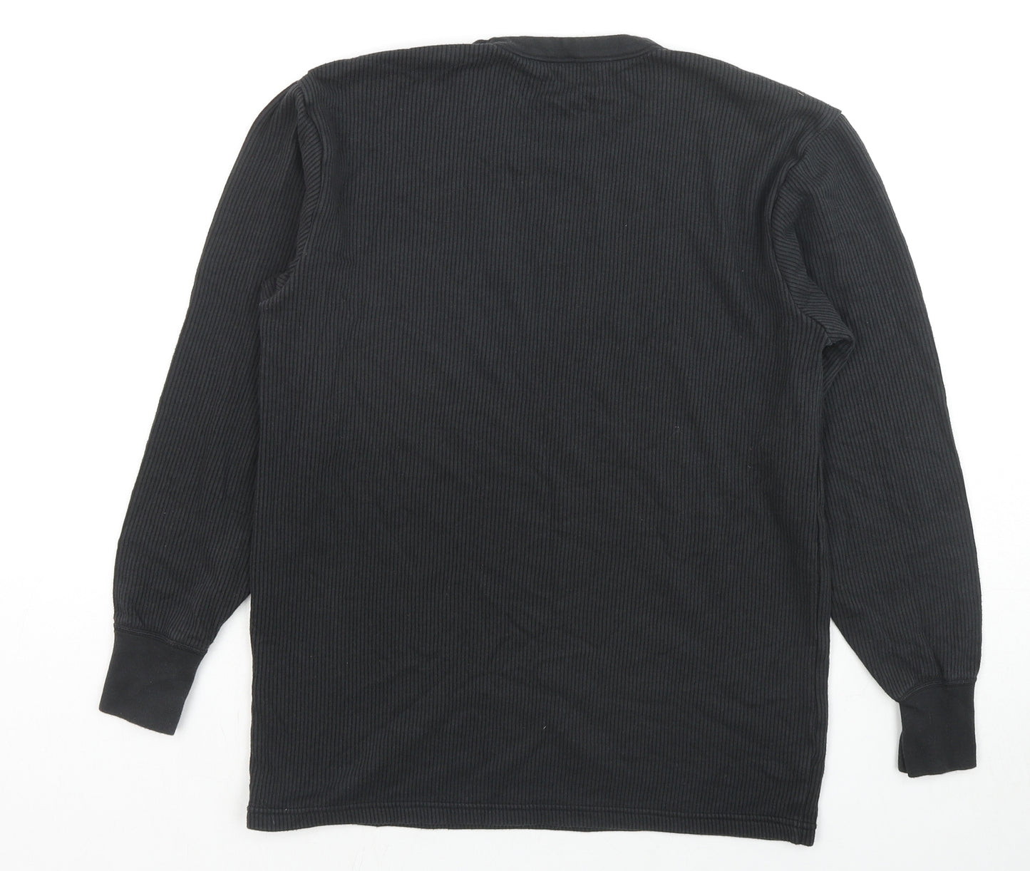 Marks and Spencer Womens Black Cotton Pullover Sweatshirt Size S Pullover