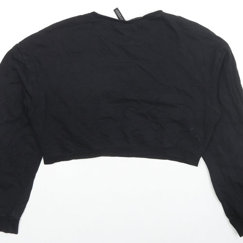 H&M Womens Black Cotton Pullover Sweatshirt Size M Pullover - NASA