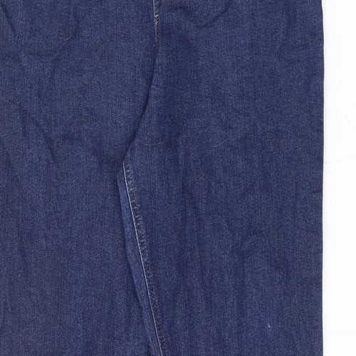 Marks and Spencer Womens Blue Cotton Jegging Jeans Size 16 L28.5 in Regular