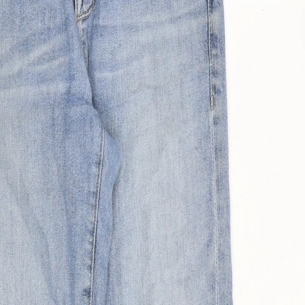 Parker Smith Womens Blue Cotton Straight Jeans Size 26 in L30 in Regular Zip