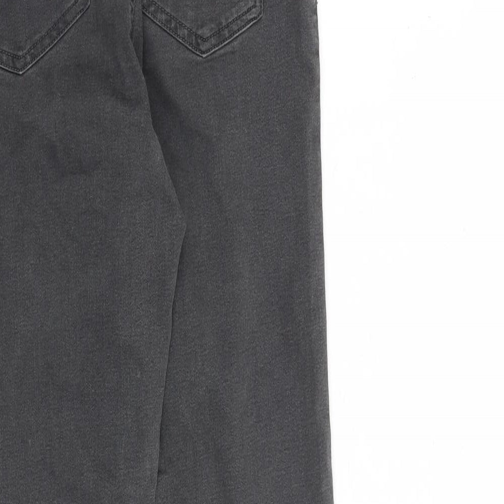 Marks and Spencer Womens Grey Cotton Jegging Jeans Size 8 L28 in Regular