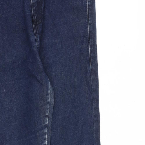 Denim & Co. Womens Blue Cotton Skinny Jeans Size 12 L30 in Regular Zip