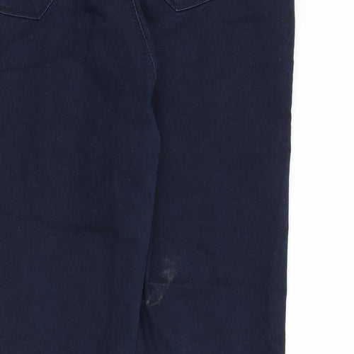 Papaya Womens Blue Cotton Skinny Jeans Size 20 L31 in Regular