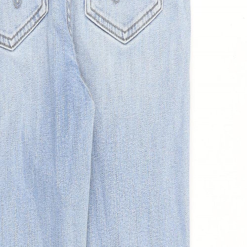 F&F Womens Blue Cotton Skinny Jeans Size 8 L25 in Regular Zip