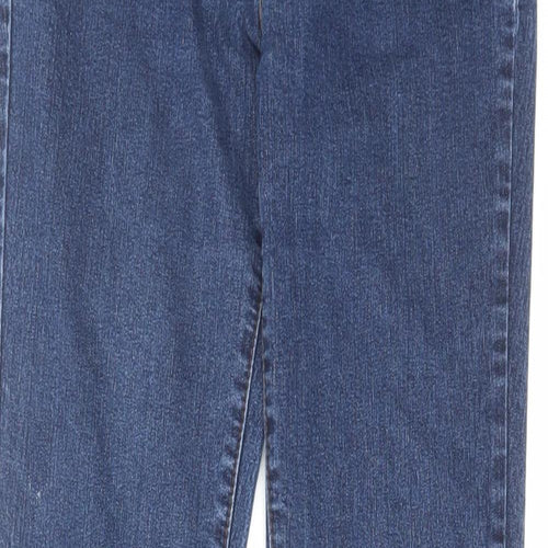 Dorothy Perkins Womens Blue Cotton Skinny Jeans Size 8 L27 in Regular Zip