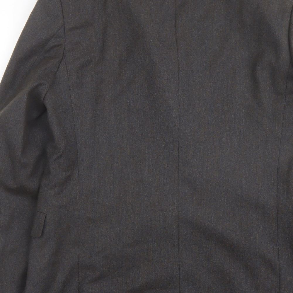 Fariani Mens Brown Polyester Jacket Suit Jacket Size 40 Regular