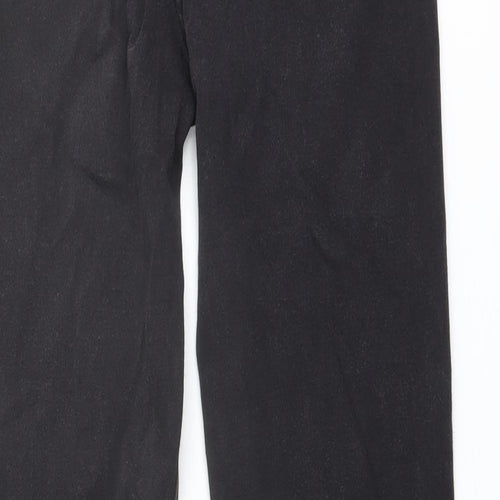 Per Una Womens Grey Cotton Straight Jeans Size 10 L28 in Regular Button