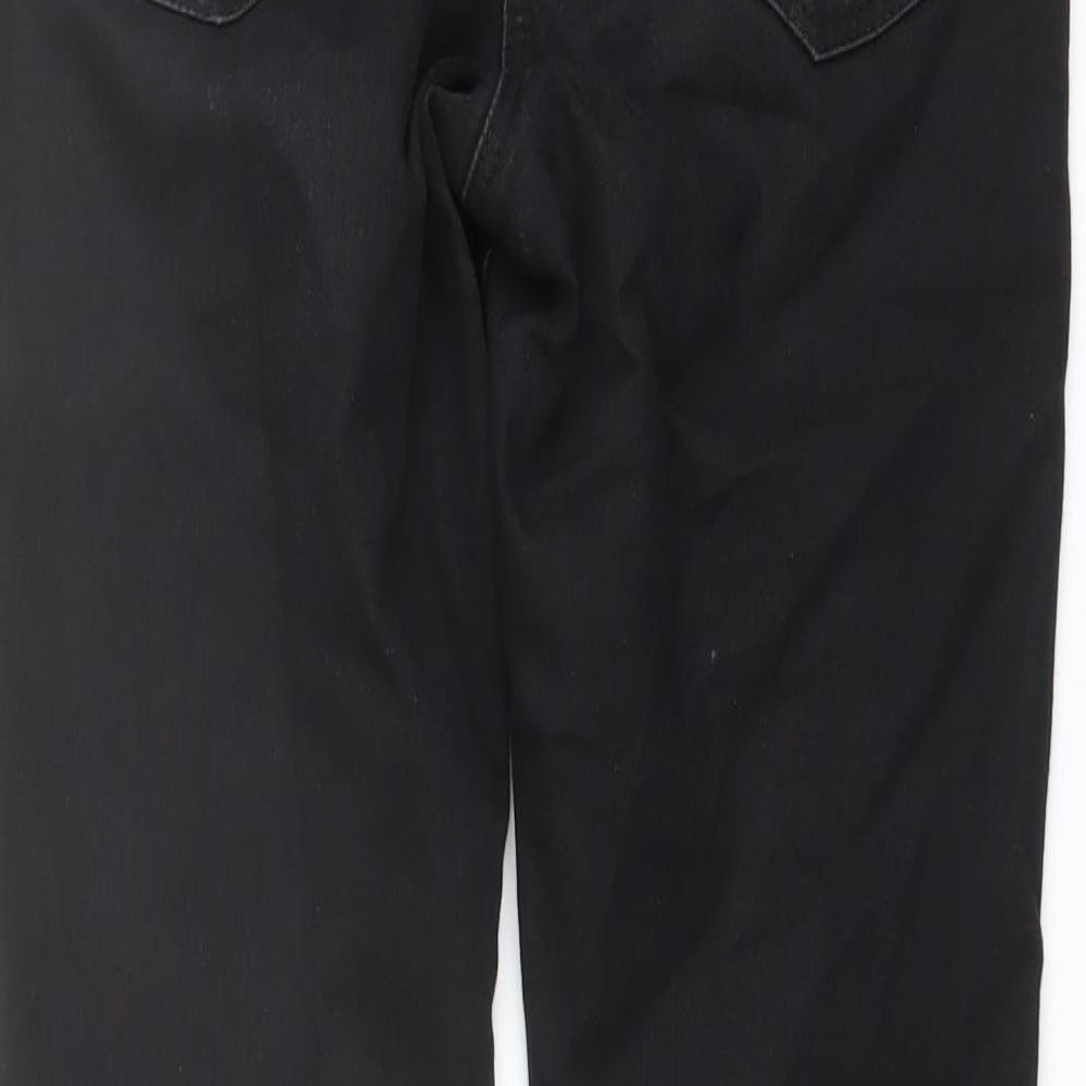 George Womens Black Cotton Skinny Jeans Size 10 L29 in Regular Button