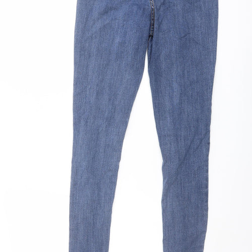 Don't Think Twice Womens Blue Cotton Skinny Jeans Size 10 L30 in Regular Button