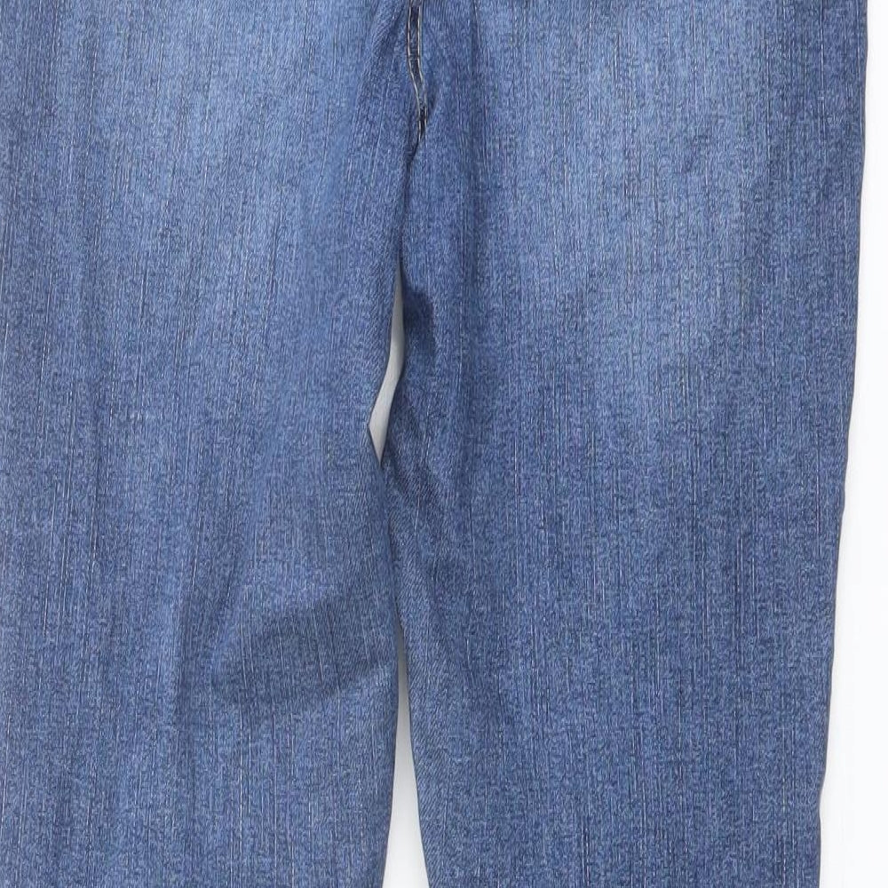 George Womens Blue Cotton Skinny Jeans Size 10 L26 in Regular Zip