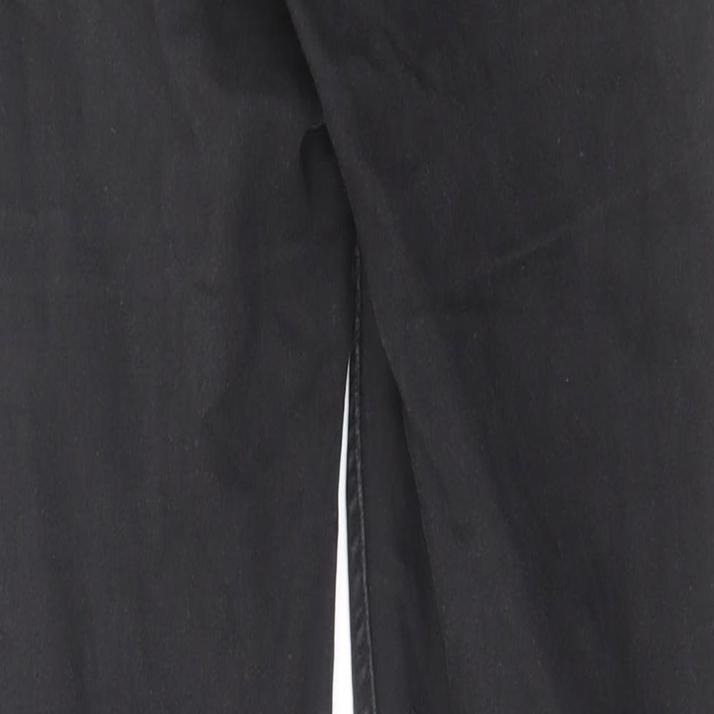 H&M Womens Black Cotton Skinny Jeans Size 6 L30 in Regular Zip