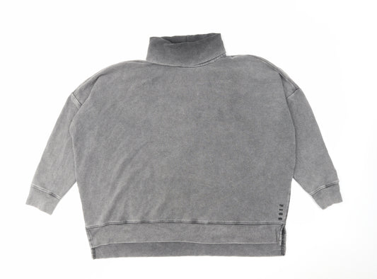PINK Womens Grey Cotton Pullover Sweatshirt Size XS Pullover