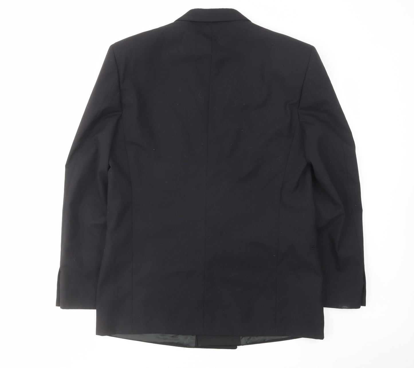 Studio Mens Blue Wool Tuxedo Suit Jacket Size 40 Regular