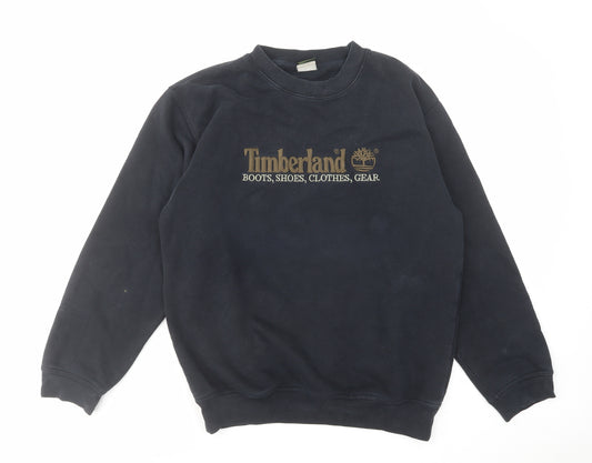 Timberland Mens Blue Cotton Pullover Sweatshirt Size S