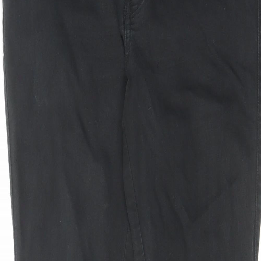 Diesel Mens Black Cotton Straight Jeans Size 30 in L30 in Extra-Slim Zip