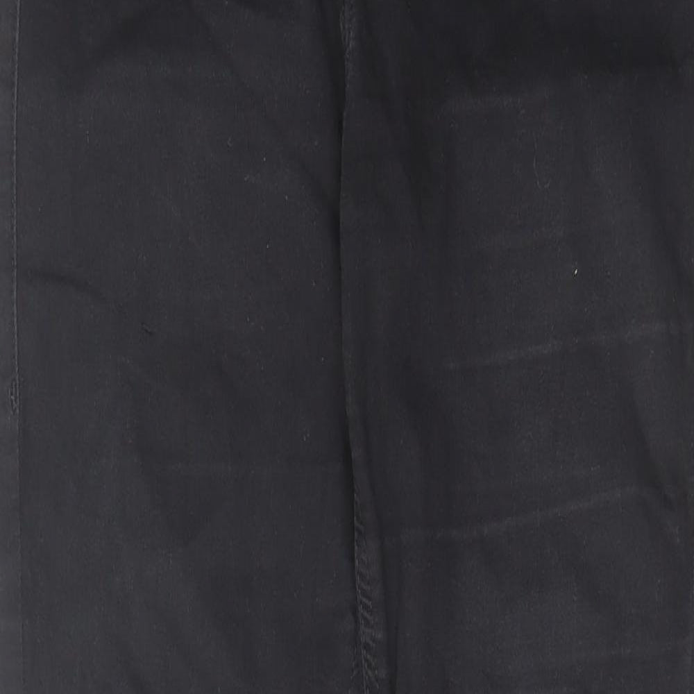 Topshop Womens Black Cotton Skinny Jeans Size 30 in L32 in Regular Zip