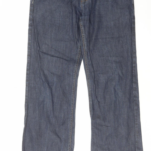NEXT Mens Blue Cotton Straight Jeans Size 34 in L29 in Regular Zip
