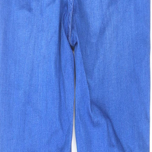 F&F Womens Blue Cotton Skinny Jeans Size 8 L24 in Regular Zip