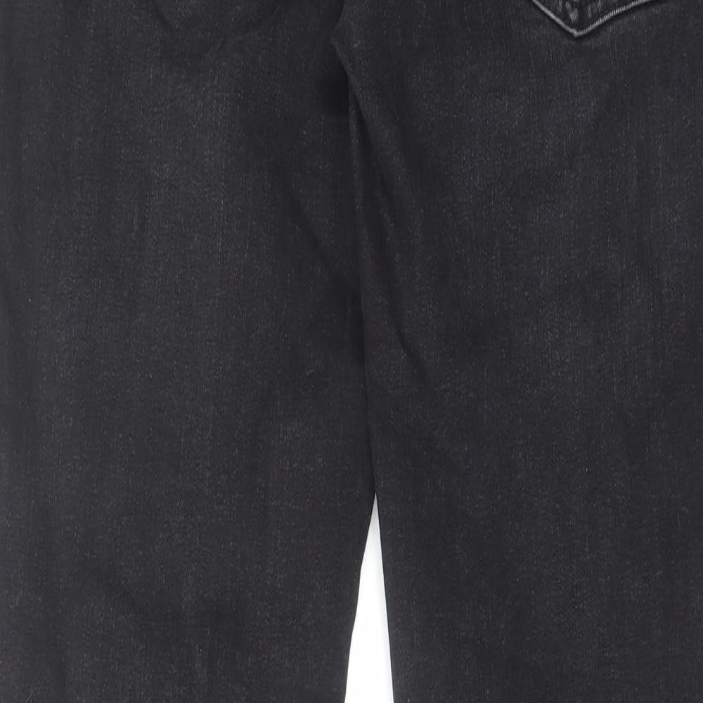 LTB Mens Black Cotton Straight Jeans Size 32 in L33 in Regular Zip