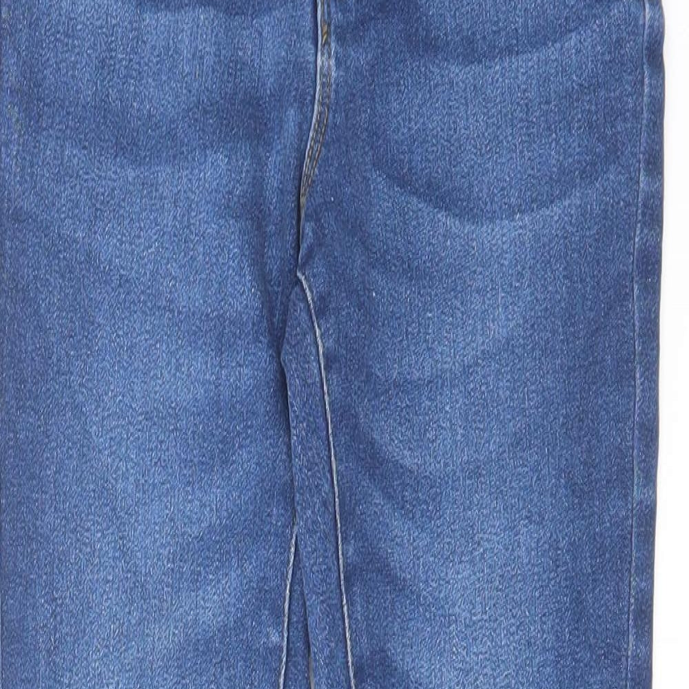 Denim & Co. Womens Blue Cotton Skinny Jeans Size 8 L27 in Regular Zip
