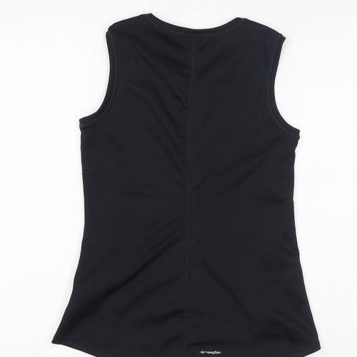 New Balance Womens Black Polyester Basic Tank Size XS Round Neck Pullover