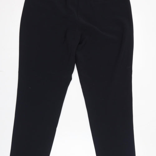 Jasper Conran Womens Blue Polyester Dress Pants Trousers Size 12 L28 in Regular Zip