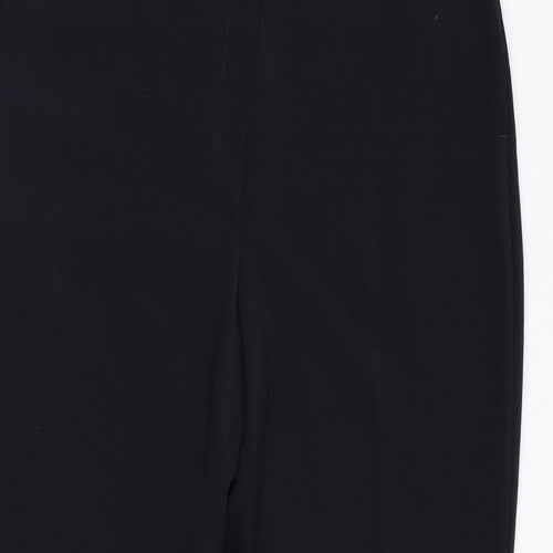 Jasper Conran Womens Blue Polyester Dress Pants Trousers Size 12 L28 in Regular Zip
