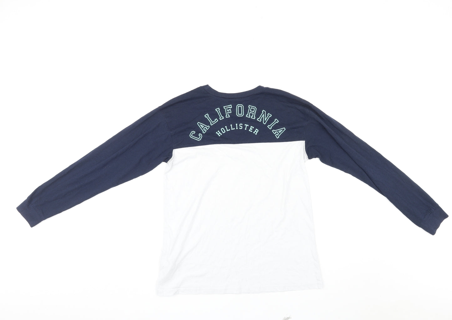 Hollister Mens Multicoloured Cotton T-Shirt Size XS Round Neck - Colourblock