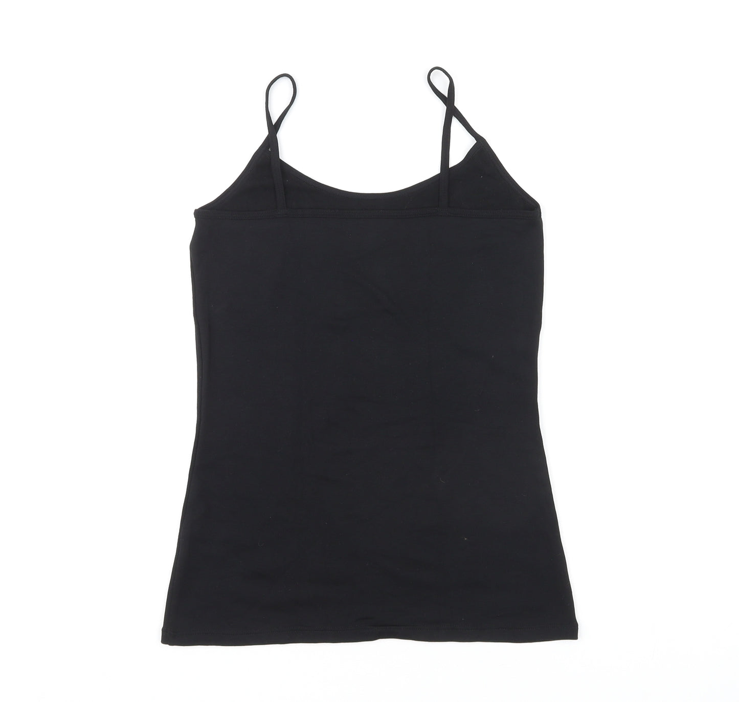 Marks and Spencer Womens Black Acrylic Basic Tank Size 10 Round Neck