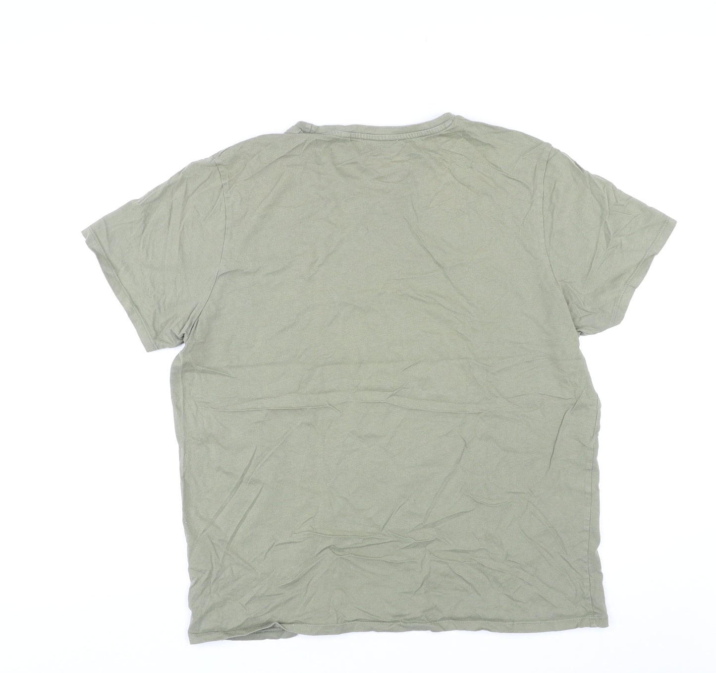 Star Wars Mens Green Cotton T-Shirt Size XL Round Neck - Park Ranger