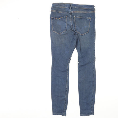 Hollister Womens Blue Cotton Skinny Jeans Size 30 in L28 in Slim Zip