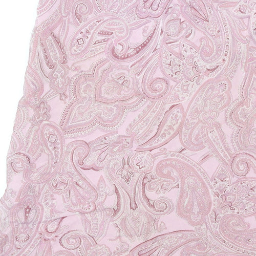 Dorothy Perkins Womens Pink Paisley Viscose A-Line Skirt Size 12