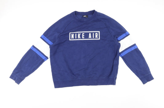 Nike Mens Multicoloured Cotton Pullover Sweatshirt Size L