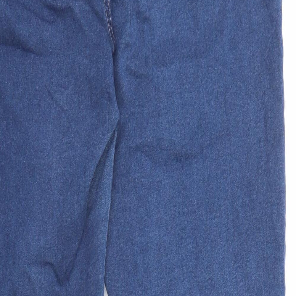 Marks and Spencer Womens Blue Cotton Jegging Jeans Size 14 L26 in Regular