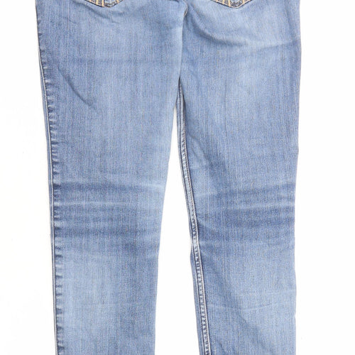 Hollister Womens Blue Cotton Skinny Jeans Size 29 in L29 in Regular Zip