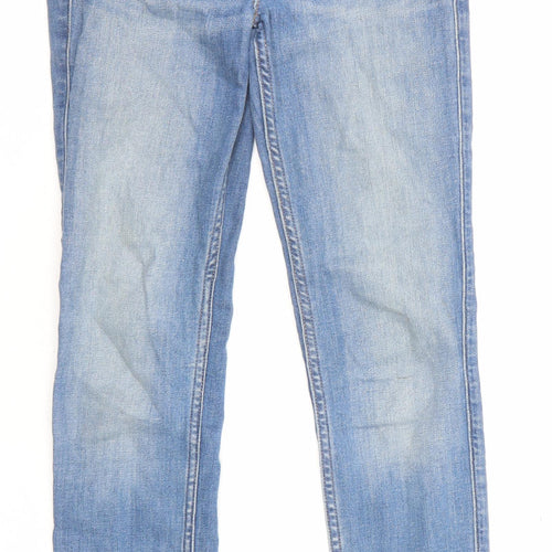 Lee Cooper Womens Blue Cotton Skinny Jeans Size 24 L31 in Regular Zip