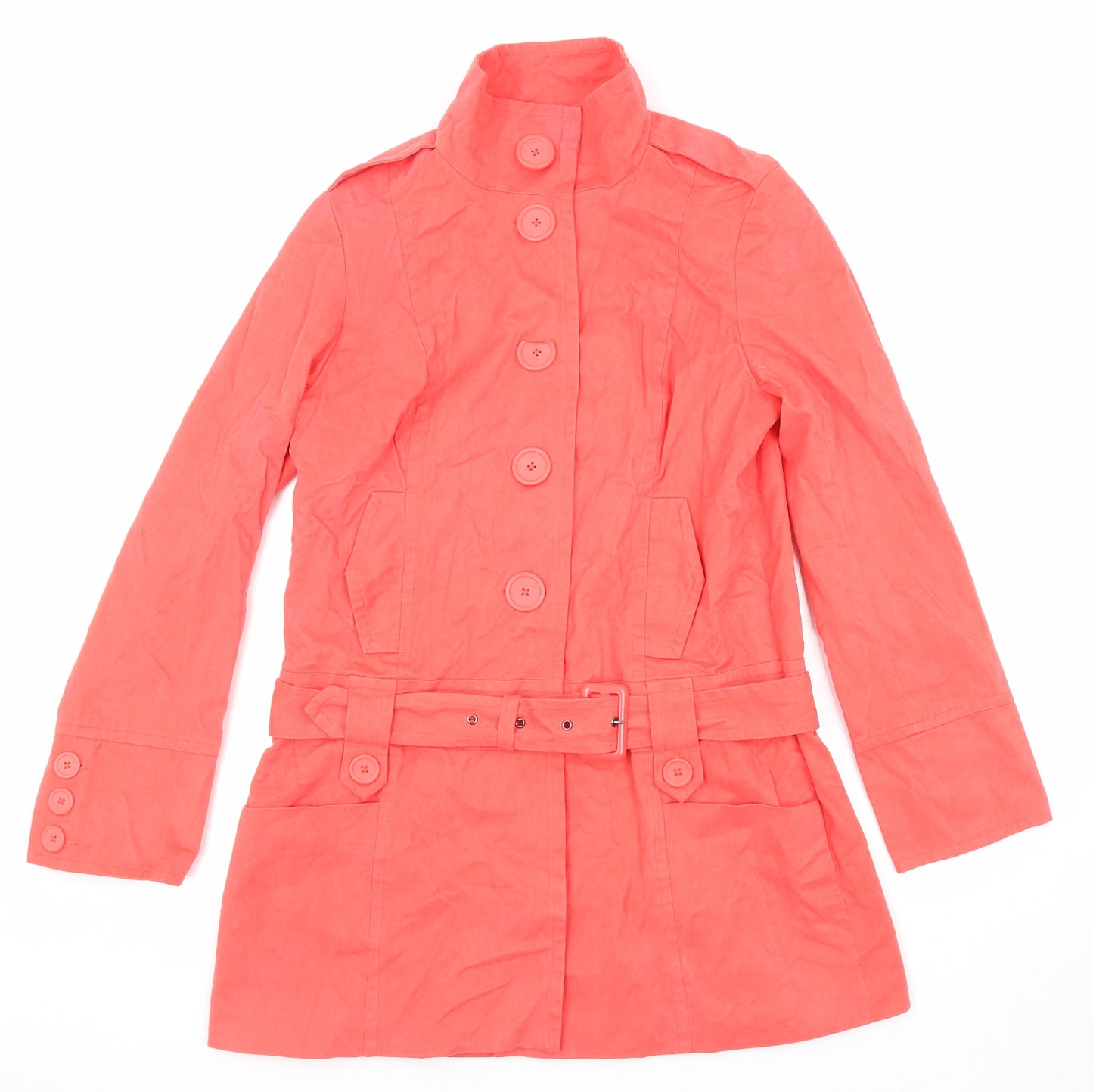 New Look Womens Pink Jacket Size 14 Button