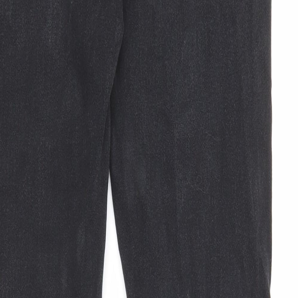 Denim & Co. Mens Black Cotton Tapered Jeans Size 28 in L32 in Regular Zip