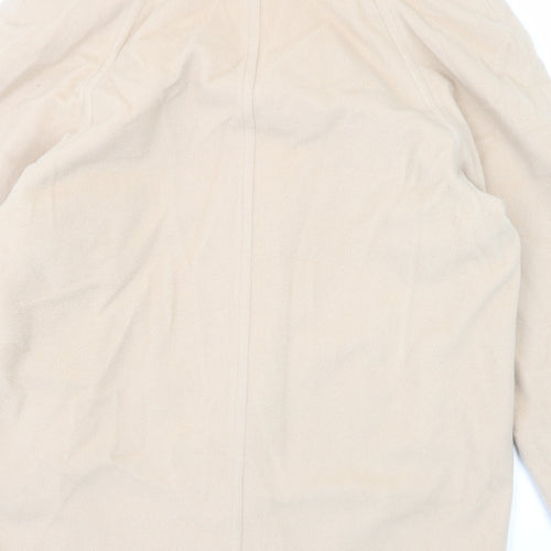 Admyra Womens Beige Jacket Size 12 Button