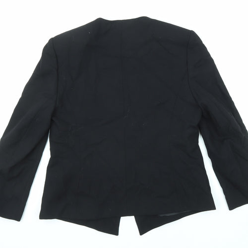 Precis Womens Black Jacket Blazer Size 16 Button